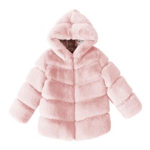 Manteaux en Fausse Fourrure Fille Hiver Veste en Fausse Fourrure pour Enfants Filles en Fausse Chaude Vestes à Capuche Blouson d'hiver Manteaux et Blousons Ado Chaude en Peluche pour 2-13 Ans (⭐⭐⭐⭐⭐AEGJEGVD⭐⭐⭐⭐⭐, neuf)