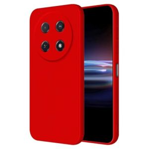 HONLEN Coque pour Honor Magic7 Lite 5G / Honor X9c Protection &Eacute;tui, (6.78" inches) Liquide TPU Silicone Case Anti Rayures Ultra Mince Souple Cover en Silicone Rouge de Chine (HONLEN, neuf)