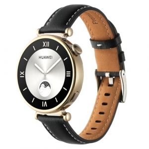 RuenTech Bracelet de rechange en cuir v&eacute;ritable souple compatible avec Oneplus Watch 3 43 mm, 18 mm pour montre connect&eacute;e Oppo Watch X2 Mini, Mittelgro&szlig;e, Cuir, Pas de gemme (Jiuxuanshiye, neuf)