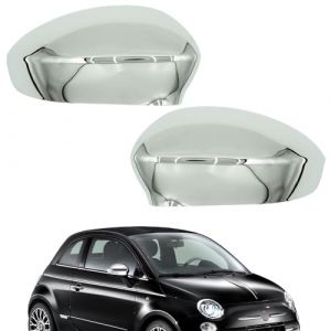 Ruolin Couvercle de R&eacute;troviseur, Coque de Retroviseur Exterieur de Voiture Capuchon de R&eacute;troviseur Compatible avec Fiat 500 2007-2023 (Fenglan EU, neuf)