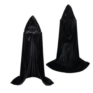 MAGIC SELECT Longue Cape avec Capuche, pour Costume, pour Adulte et Enfants. Cape de Costume Unisexe, de Vampire, de Sorcière. 170 cm. Halloween, Fête, Carnaval, Cosplay. (Magic boutique, neuf)