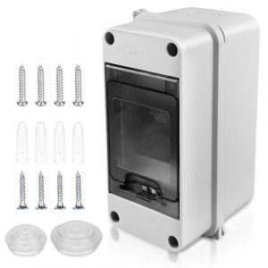 Coffret Electrique Etanche Exterieur Bo&icirc;tier: Bo&icirc;te Etanche Electrique Exterieur IP65, Tableau Electrique 1 Rang&eacute;e, Bo&icirc;tier Electrique Etanche, Coffret Electrique 3 Modules Pour Disjoncteur Mural (ALFAXCELE, neuf)