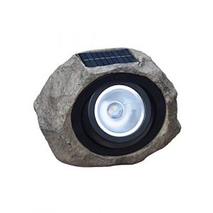 ACMHNC Lampe en Pierre Solaire Exterieur, LED Lampe de Solaire Jardin Lampe en pierre décorative Blanc chaud Solaire Projecteur étanche pour Pelouse Chemin éclairage (Global Kang Trading, neuf)