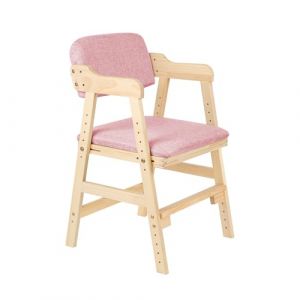 Chaise Haute d'alimentation Bébé,Chaise Haute Bébé Evolutive en Bois Naturel,Hauteurs Réglable Stable Chaise Supporte 90KG pour Bébés Enfants et Adultes,Solide,Design Universel (jusiZL, neuf)