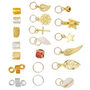 TARSHYRY 238 Pi&egrave;ces Kit de Bijoux pour Cheveux Anneaux de Tresse de Cheveux Accessoires de Dreadlock avec Bo&icirc;te de Rangement pour Femmes Hommes d&eacute;fil&eacute; de Mode F&ecirc;te de Mariage Bal de (Mateisy, neuf)
