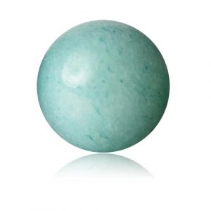 Lot de 100 perles rondes en pierre naturelle de 6 mm avec trou pour fabrication de colliers, bracelets, boucles d'oreilles avec cordon extensible en cristal (amazonite) (Lianbo home, neuf)