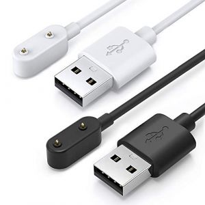 TUSITA Chargeur Câble Compatible avec Huawei 4X 4Pro, Band 6 Pro 7 8 9, Huawei Watch Fit 1 2 Mini New,Honor Band 6 7 9 Watch ES, Samsung Galaxy Fit 3-2 Pièces, 1M (TUSITA Go, neuf)