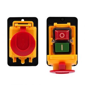 Wattive Interrupteur de machine Interrupteur de s&eacute;curit&eacute; Homologu&eacute; KJD22-6 Broche 250V 12A Machine Interrupteur &agrave; bouton-poussoir Interrupteur &eacute;lectromagn&eacute;tique, IP54 Interrupteur &eacute;tanche Interrupteur (Lesonardy, neuf)