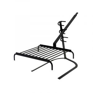 Grille 10 Barres Longue Queue pour chemin&eacute;e ou Barbecue + Support (La Maison Naturelle Com, neuf)