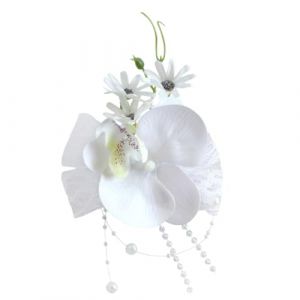 Bouquet de mariage, corsages de mariage, corsages de poignet, couronne de mariage pour mari&eacute;e, demoiselles d'honneur, f&ecirc;te de mariage (guangzhoushiyicongdianzikejiyouxiangongsi, neuf)