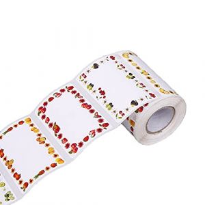 Lot de 200 étiquettes autocollantes pour bocaux de confiture, autocollants décoratifs amovibles pour bocaux de confiture de cuisine (Chencunquangod, neuf)