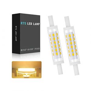 5W Ampoule LED R7S 78mm Dimmable, IC Courant Constant Ampoules sans Stroboscope, Blanc Chaud 3000k, AC100-230V 500lm, &eacute;quivalentes Ampoules halog&egrave;nes R7S 78mm 45W (Lot de 2) (Color : 78mm) (BVCL, neuf)