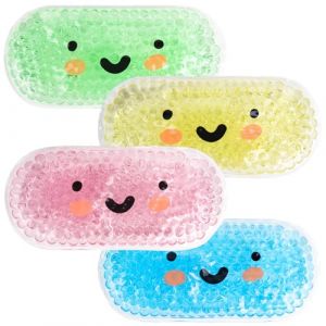 Hilph Poche de Glace Enfant, Poche de Glace Froid en Gel Chaudes et Froides Coloré, Réutilisable Poche de Froid Enfants Soulagement de la Douleur pour Enfant, 4 Paquets (Hilph Store, neuf)