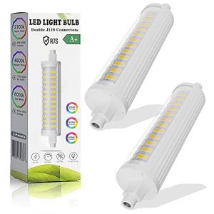 APLUSZ Ampoule R7S LED 118mm 15W &eacute;quivalent 150W Halog&egrave;ne, Blanc chaud 3000K 1500Lm Non-Dimmable, 15W Double Extr&eacute;mit&eacute; Lampe Lin&eacute;aire, AC220V-240V, pour Projecteur, Lampadaire, Salon, Jardin (RENHUANE, neuf)