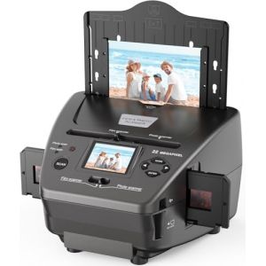 DigitPro Scanner Diapositives et Négatifs Photo, Convertit Les Films négatifs 35 mm / 135, Photos et Cartes de Visite en Images numériques de 22 MP, Scanner-Diapositives-Négatifs-Photo-Visionneuse (TECH COVER SRL, neuf)