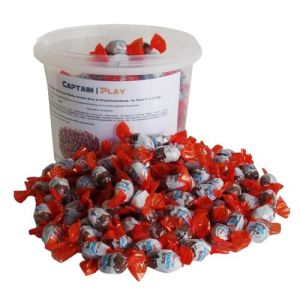 Party Bucket avec Kinder Schoko Bons dans emballage individuel 1,2kg (CAPTAIN PLAY, neuf)
