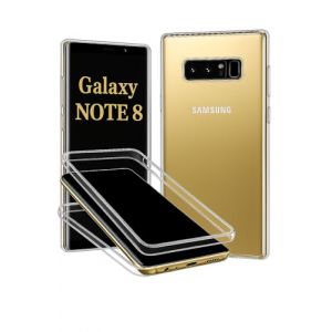 Coque pour Samsung Galaxy Note 8 360&deg; Transparente Double Protection Avant Arri&egrave;re en Silicone TPU Antichoc &ndash; Compatible Chargement sans Fil (ANCILE, neuf)