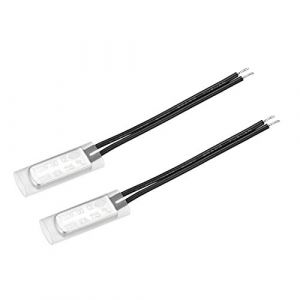 sourcing map KSD9700 Thermostat 115℃ N.C 10A Contacteur temp&eacute;rature bim&eacute;tallique M&eacute;tal 2Pcs Interrupteur thermique (Weisser Berg, neuf)