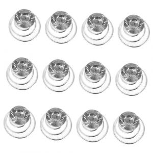 VINTORKY Lot De 12 Épingles À Cheveux En Spirale Argentées Avec Strass Pour Mariée Pour Événements De Fête De Mariage (Wesidun, neuf)