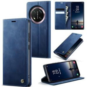 owlhold Coque Honor Magic 7 Lite Cuir PU Premium Fentes Cartes Etui Pochette de Portefeuille avec Fonction Support Case &agrave; Rabat Coque Honor Magic 7 Lite - Bleu Vert (owlhold, neuf)