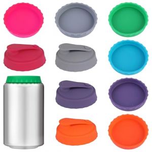 Lot De 10 Couvercles De Canette De Soda, Couvercle De Canette De Soda En Silicone, R&eacute;utilisables Bouchon, Pour Verres &Agrave; Eau, Canettes De Bi&egrave;re, Bouteilles De Soda Et Canettes (DINODANUBE TRADING, neuf)