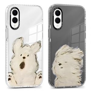 Xylota 2 Pièces Coque pour Samung Galaxy S25 Edge 5G 6,7", Transparente Mignon Étui avec Animé Motif Chiens, Mince TPU Souple Silicone Clair Housse Antichoc Protection Case Cover pour Samung S25 Edge (AMCREST HOLDINGS, neuf)