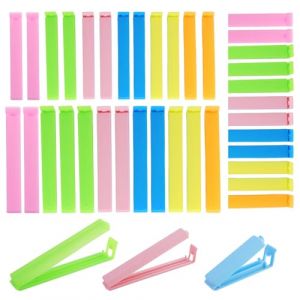 40 Pi&egrave;ce Pince Sachet Alimentaire Attaches,Clips de Fermeture Alimentaire Plastique Color&eacute;s,7/9/11cm Pince Sachet Alimentaire,Nourriture d'&eacute;tanch&eacute;it&eacute; Clips,Pour Bonbons (ANITA ADAMS LTD, neuf)