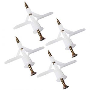 YIXISI 60 pi&egrave;ces Chevilles pour plaque de pl&acirc;tre, chevilles avec vis pour plaques de pl&acirc;tre, Fixations murales en pl&acirc;tre, Fixations murales creuses, pour installation murale en plaque de pl&acirc;tre (YXS-DE, neuf)