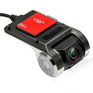 Hikity Caméra de Voiture 1080P USB DVR, Mini Dashcam Voiture pour Android Dashcam Cámera Voiture étanche Caméra de Tableau de Bord Dashcam 170° Grand Angle Vision de Nuit (carsecure, neuf)