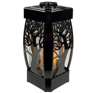 Lanterne fun&eacute;raire FISO Arbre Lampe fun&eacute;raire Lampe de cimeti&egrave;re Bougie Lanterne de cimeti&egrave;re Design de lumi&egrave;re fun&eacute;raire &Eacute;clairage comm&eacute;moratif (Dittmeier, neuf)