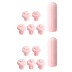 Nicear 12 Pi&egrave;ces Ensemble De Stylo Tampon Pour Art Des Ongles Designs Stylo Tampon Fleur En Silicone Pour Art Des Ongles Outil De Tampon DIY Pour Art Des Ongles &Agrave; La Maison DIY Art Des Ongles Rose (Nicear EU, neuf)