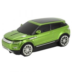 Topiky Souris de Jeu sans Fil en Forme de Voiture de Sport, Souris D'ordinateur 2.4G 1600 DPI avec R&eacute;cepteur USB, pour 10, pour, pour Ordinateurs Portables OS X (Green) (Limouyin, neuf)