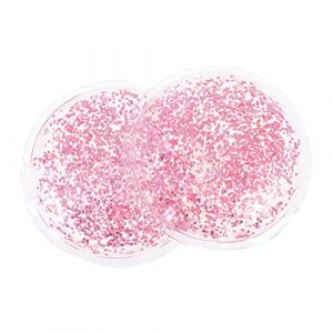 DEARMAMY 2 Pièces Cache-oeil Compresse Froide Pour Les Yeux Bandeau De Refroidissement Cache-œil Simple Cache-œil Rafraîchissant Bandeau Pratique Coussinet Oculaire Rafraîchissant Pvc Rose (Liiane, neuf)
