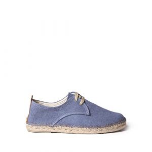 Espadrille à Lacets pour Hommes en Tissu de Coton - Dixon - Bleu, 41 EU (TradeINN, neuf)