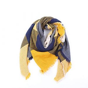 Bakicey Femme &eacute;charpe &eacute;tole Fille ch&acirc;le Foulard, Pashmina Echarpe a Carreaux Laine Mode Etole Plaid Foulards Oversize Shawl Cardigan Cachemire Chaud Automne Hiver Manteau Tricot Ponchos et Capes (12) (Bakicey, neuf)