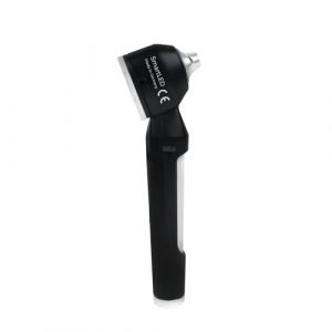 Otoscope oreille, SmartLED SPENGLER x LUXAMED, Technologie brevetée LED-Ring, loupe x3, Variateur de luminosité, 2,5V, diagnostic ORL, lumière puissante, rendu des couleurs optimal (Noir) (adom medical conseil, neuf)