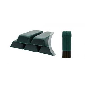 Boîte de 500 g. Gomme laque vert ou cire souple pour sceller bouteilles de vin, bière, eau-de-vie, liqueur (vert, 500) (Sincera Sistemi, neuf)