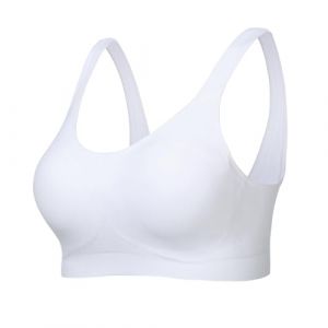 Lemef Soutien-Gorge sans Armatures pour Femme - Grandes Tailles - sans Armatures - Soutien-Gorge de Sport - Rembourr&eacute; - Gros Seins, L (SUNNYCOOL, neuf)