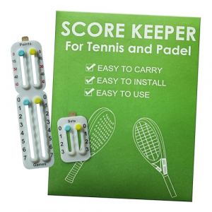 ASTRAFLOW Marqueur de Score Adh&eacute;sif pour Raquette de Padel, Universel et R&eacute;sistant - Accessoires Tennis pour Matchs et Entra&icirc;nement - Marqueur de Score Professionnel Padel (Blanc) (DeCa Shop, neuf)
