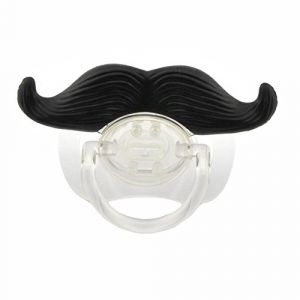 Binnan 1pc Bébé Tétine Sucette Humoristique en Moustache Style, Jouet Enfant Garçon (XIAO SCHATZ, neuf)
