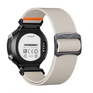 Nylon Bracelet pour Garmin Forerunner 235/230/220/620/630/735XT Bracelet, R&eacute;glable Fermoir en Acier Inoxydable Sangle de Rechange Compatible avec Garmin Forerunner 235 (8,Aucun type de m&eacute;tal) (Kemikeji, neuf)