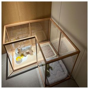 FENGZEQUAN Enclos Lapin Int&eacute;rieur Modulable,Parc for Animaux avec Porte,Grand Enclos for Chien en Acrylique,Parc pour Chien ，pour Chat Parc Chiot Cage for Chien Cage Lapin(No Door,4 Pieces) (FENGZEQUAN SHOP, neuf)