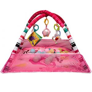 Tapis Sensoriel Bébé 3-en-1 dès 3 Mois，Jouets D'activité et de DéveloppementJouets D'activité et de Développement，Baby Gyms Tapis de jeu Centre d'activités musicales (rose) (qhtxzyh, neuf)