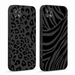 Pnakqil 2 Pi&egrave;ces Coque pour Samsung Galaxy A22 (5G) 6,6", Etui avec Motif Animaux L&eacute;opard Z&egrave;bre Peint Dessin Lat&eacute;ral Souple Silicone Case Housse T&eacute;l&eacute;phone Ultra Mince Antichoc Cam&eacute;ra Protection Cover (CLUBIEN, neuf)