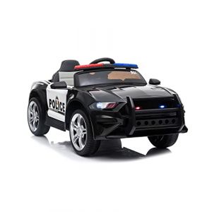 Voiture de Police ATAA - Voiture &eacute;lectrique pour Enfants 12v avec t&eacute;l&eacute;commande pour Parents gyrophares Effets et sonores (ATAA, neuf)
