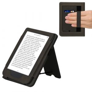 kwmobile &Eacute;tui pour liseuse &eacute;lectronique Compatible avec Kobo Clara 2E - Housse Rabat liseuse en Simili Cuir - Bleu fonc&eacute; (SX-Commerce, neuf)