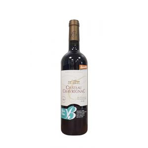 Château Chavrignac – Grand Vin de Bordeaux Rouge AOC Bio–Cultivé en Biodynamie - cuvée 2022- Merlot - domaine familial- Bouteille de 75cl (1 bouteille) (Chateau Chavrignac, neuf)