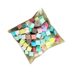 Lot de 50/100 &eacute;ponges douces pour ongles en salon et maison Blanc/color&eacute; 50/100 pi&egrave;ces Auras (JunsenF, neuf)