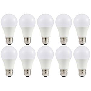 Bulbright 10PACK A19 9W LED Ampoule Forme classique sph&eacute;rique,220V E27 Culot, Blanc Chaud 3000K, Angle de Faisceau 270&deg;, Equivalent &agrave; 60 Watt, 830Lumen (3000K, 9 Watt) (Bulbright-uk, neuf)