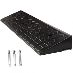 Uyoyous Rampe de Trottoir en Caoutchouc 100 x 25 x 10 cm - Seuil de Porte, Accès pour Voiture, Fauteuil Roulant, Camping-Car (XYXYGZ, neuf)